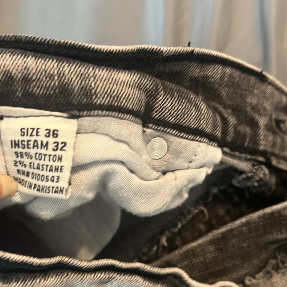 Evolution in Design Men Jeans Grey/Black Jeans Size 36/32 - Picture 6 of 7